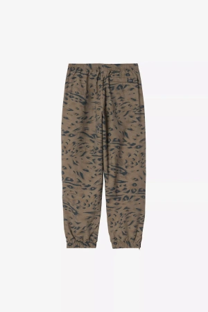 Spodnie CARHARTT WIP Travon Duck Feather Print Cypress/Black @I036802-3TDXX