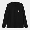 LS CARHARTT WIP Pocket / Black @I030437-89XX