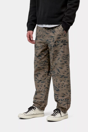 Spodnie CARHARTT WIP Travon Duck Feather Print Cypress/Black @I036802-3TDXX