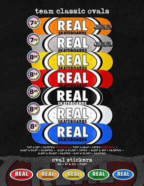 Deck REAL Classic Oval White/Black