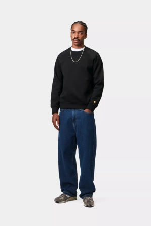 Bluza CARHARTT WIP Chase HD Black/Gold @I033661-00FXX